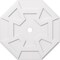 Ekena Millwork Logan Architectural Grade PVC Ceiling Medallion, 36"OD x 3"ID x 12 1/2"C x 1"P, One-Piece CMP36LG-03000 - alternate 1